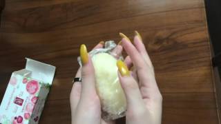 (ASMR) Beryl scratching soap with her yellow long nails (video 5)