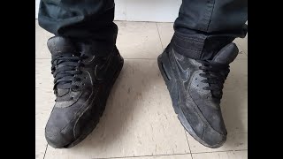 Muddy black Nike air max 90 tripple black