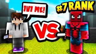 1v1 AGAINST TOP RANKED MINECRAFT SKYWARS PLAYER!