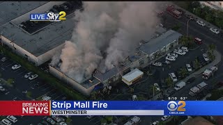 2-Alarm Fire Reported At Westminster Strip Mall