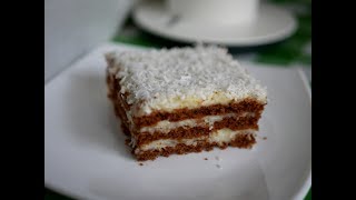 Торт без выпечки "КОКОС". Нежный торт Баунти