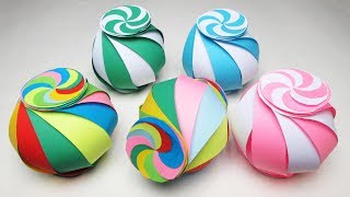 Новогодние игрушки из бумаги. How to Make Fancy Paper Lantern Ball