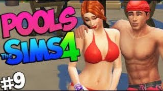 Sims 4 POOLS! Drowning to DEATH on The Sims 4 (Sims 4 Funny Moments) #9