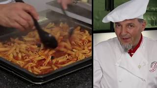 Penne Venezia  Blechnudeln aus dem Kombidämpfer