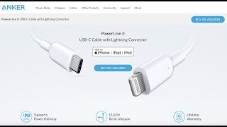 Anker PowerLine II USB-C Cable with Lightning Connector REVIEW