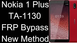 Nokia 1 Plus FRP Bypass Method Nokia TA-1130 Gmail Google Account Remove