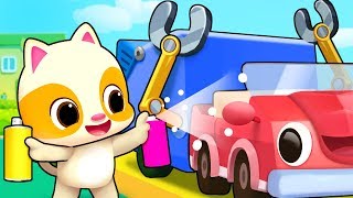 쓰레기차를 만들어요 | 키키묘묘구조대 | 베이비버스 인기동화 동요모음 | BabyBus