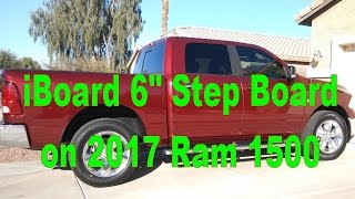 iBoard 6" Brushed Aluminum Running Board Full Unboxing & Install on 2017 Ram 1500