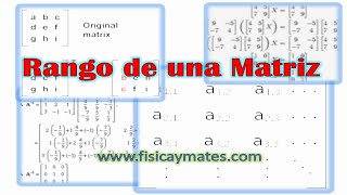Cálculo matricial | Rango de una matriz