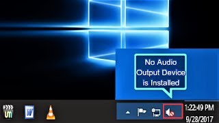 How to Fix No Audio Output Device Is Installed Error in Window 10