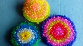 Мочалка крючком. Крючок для начинающих. Вязание крючком 2019.