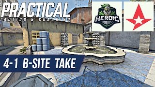 CS:GO Tactic -- Heroic vs Astralis -- De_inferno 4-1 B-site Take