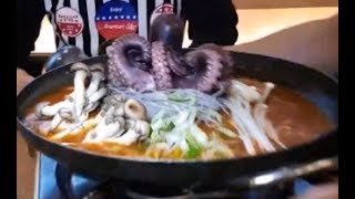 두명만성공!청양고추백배"지옥의갈비찜"+통문어+매콤돼지갈비조림+치즈볶음밥 강남맛집[어육장] 먹방 BJ야식이 muk bang