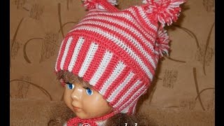 Шапка Спартак Москва Чемпион - Crochet Hats Spartacus - вязание крючком