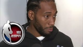 Kawhi Leonard is glad to be back after injury | ESPN