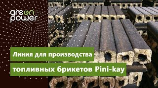 Линия для производства топливных брикетов Pini-kay