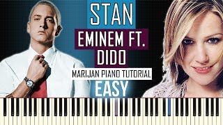 How To Play: Eminem ft. Dido - Stan | Piano Tutorial EASY + Sheets