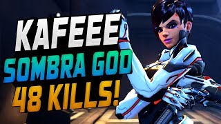SOMBRA CAN BE STRONG - KAFEEE! INSANE AIM! [ OVERWATCH SEASON 12 TOP 500 ]