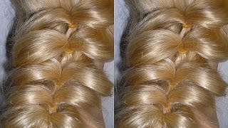 Быстрая причёска с помощью резинок БЕЗ ПЛЕТЕНИЯ. Причёски для средних и длинных волос.