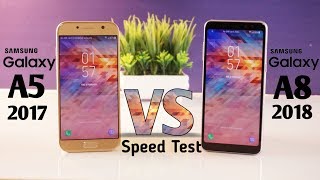 Galaxy A8 2018 vs Galaxy A5 2017 Speed Test & Comparison [Urdu/Hindi]
