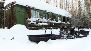 ИЗБА В ТАЙГЕ ИЗ ВАГОНА УЖД! / НОЧУЕМ В ВАГОНЕ / РЫБАЛКА ХАРИУСА / 2 Часть