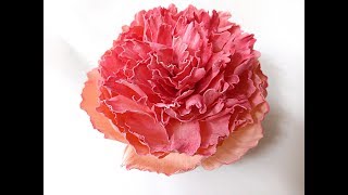 DIY Пион из фоамирана МК / peony from suede DIY