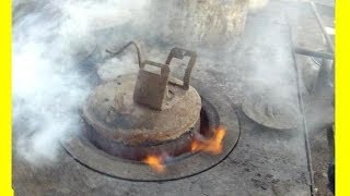 Изготовление древесного угля дома