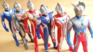 ウルトラヒーロー500 ６体のウルトラマンを一気にレビュー & ギンガスパーク音声確認 ウルトラマンギンガ ウルトライブ対応 ソフビ