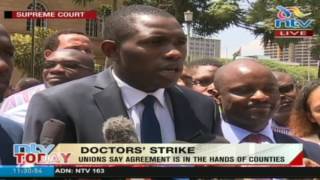 Counties are the ones delaying the signing of agreement to end doctors' strike - KMPDU officials