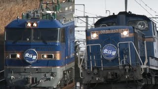 (HD) 寝台特急北斗星号 豪華寝台列車の定期運行終了 (EF510,ED79,DD51+24系客車)