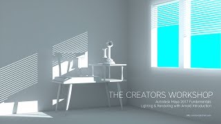 Autodesk Maya 2017 Arnold tutorial - Lighting & Rendering Introduction - TCW 2017