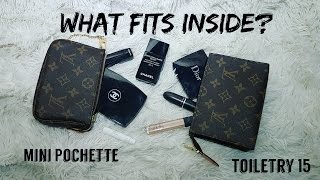 Louis Vuitton Mini pochette vs Toiletry 15