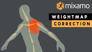 Weight Map Correction For Adobe Mixamo Character Rig