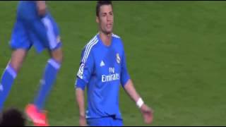 Cristiano Ronaldo is upset with Gareth Bale's free kick
