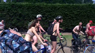 The Cardiff Naked Bike Ride 2016 part2 Warning Contains Full Frontal Nudity