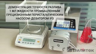 Прецизионный перистальтический насос-дозатор IF3. Точность дозирования 1 мл.