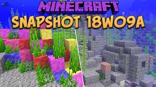 Minecraft 1.13 Snapshot 18w09a New Coral Blocks & Underwater Ruins (Update Aquatic)