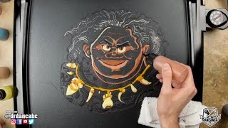 Maui (Dwayne "The Rock" Johnson) Moana Pancake Art