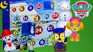 Paw Patrol Surprise Toys with the Christmas Advent Calendar Toy Reveal Chase Skye Rubble Count Down!