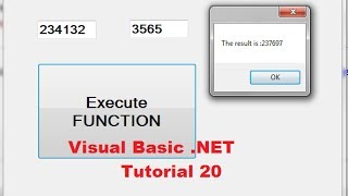 Visual Basic .NET Tutorial 20 - Understanding Function Procedures in VB.NET