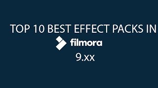 10 best filmora-9 Title effect pack which you can use to make video | Infotech clips |