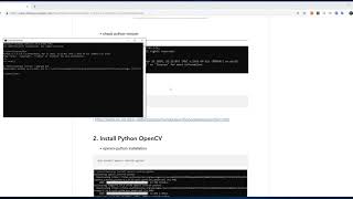 OpenCV + Python build (1/2) - python+OpenCV install