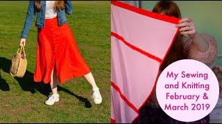 My Sewing and Knitting: February and March 2019