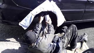 Покрытие антикором колёсных арок Гранта Лифтбэк