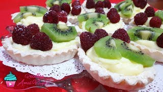ميني طورطات بكريمة راااائعة لذيذة بزااف سهلة و بسيطة بدون بيض