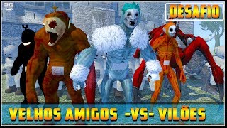 DESAFIO VELHOS AMIGOS vs VILÕES do Slendytubbies 3 - big boss