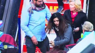 فتاه لبنانيه تنهال بالضرب على رجل من اجل زوجته