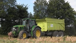 Maisernte - Maissilage - Maishäckseln 2012 in Bayern - Claas Jaguar 960 - John Deere [HD]