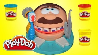 Плей до доктор мистер зубастик на русском, лечим зубы Play Doh Doctor Плей до обзор на русском