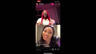NICKI MINAJ GOES LIVE WITH MEGAN THEE STALLION ON IG (FULL VIDEO)